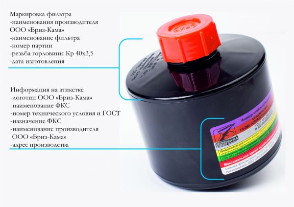Фильтры для противогазов (резьба КР 40Х4,0 ММ) — изображение 12