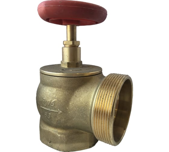 Пожарный клапан КПЛ 65-1 латунный, 90 град., м-ц, "Апогей" — изображение 3